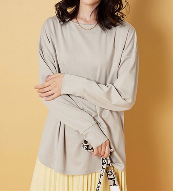 BELLUNA（ベルーナ）の「もちっとなめらか！大人顔サマ見えプルオーバー（カットソー）」｜詳細画像