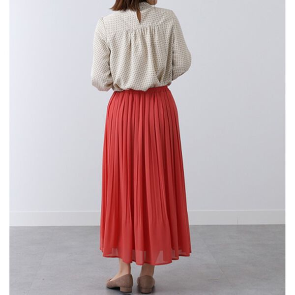BELLUNA（ベルーナ）の「シフォンプリーツカラースカート（ロングスカート）」｜詳細画像