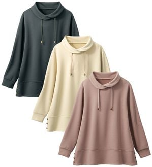 ルフラン（ルフラン）の「【３色組】きれいめスフレプルオーバー（カットソー）」｜詳細画像