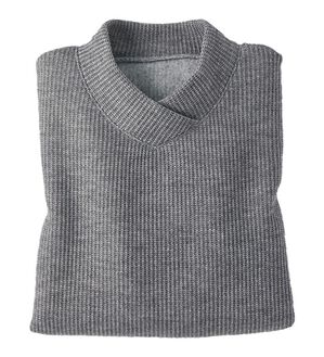 BELLUNA（ベルーナ）の「【静電気防止】ニットが苦手な方にも優しいプルオーバー（カットソー）」｜杢グレー