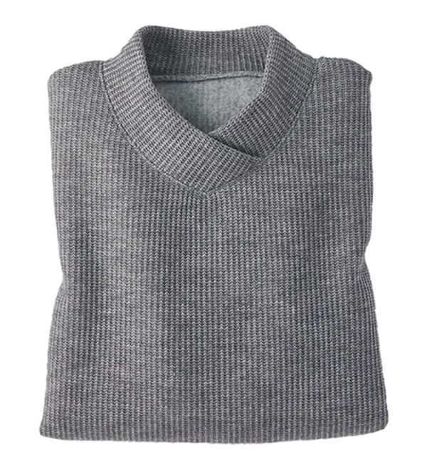 BELLUNA（ベルーナ）の「【静電気防止】ニットが苦手な方にも優しいプルオーバー（カットソー）」｜杢グレー