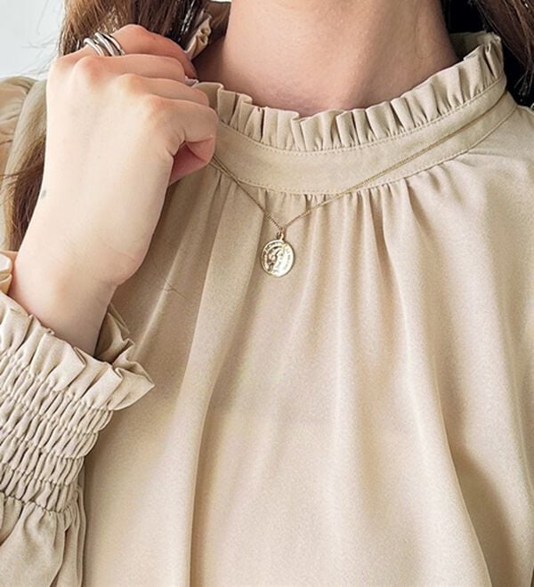 GeeRA（ジーラ）の「フリル衿バルーンスリーブブラウス（ブラウス）」｜詳細画像