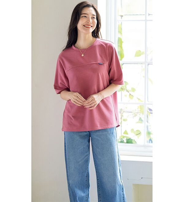 ルフラン（ルフラン）の「【４色組】ステッチ使いゆったりプルオーバー（カットソー）」｜詳細画像