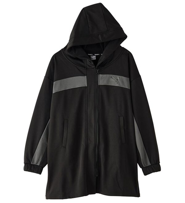 RANAN（ラナン）の「＜ｐｕｍａ＞ワンライン　フリースフーディ（ハーフコート）」｜詳細画像