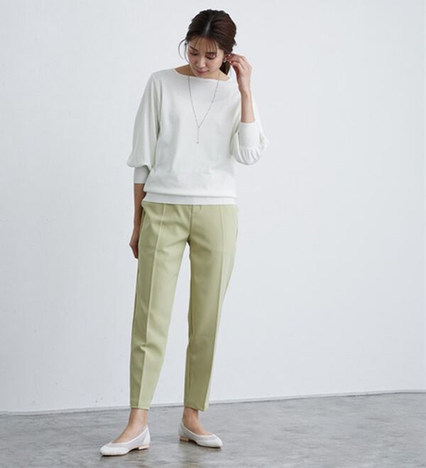 Pierrot（ピエロ）の「【選べるネック】シルクタッチバルーンニット（ニット・セーター）」｜詳細画像