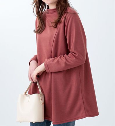 BELLUNA（ベルーナ）の「ボトルネック切替デザインチュニック（チュニック）」