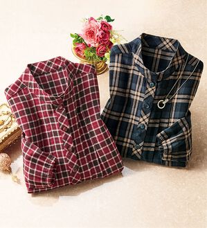 ルフラン（ルフラン）の「【２色組】上品重宝かっぽうシャツ（シャツ）」｜2色組