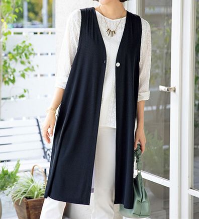 ルフラン（ルフラン）の「後ろ姿美人切替えロングジレ（ジレ）」