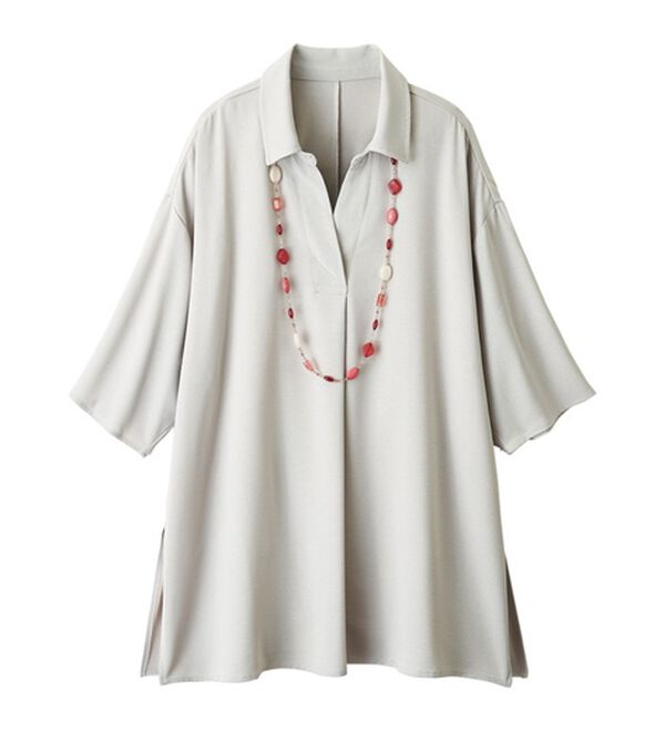 ルフラン（ルフラン）の「軽やか涼しいスキッパーチュニック（チュニック）」｜詳細画像