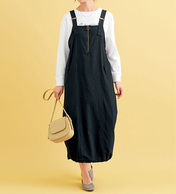 BELLUNA（ベルーナ）の「コクーンシルエットジャンパースカート（ジャンパースカート）」｜詳細画像