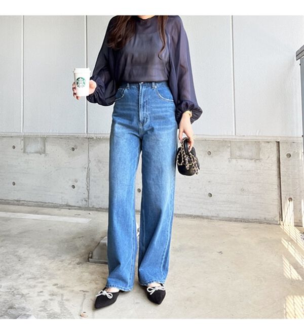 GeeRA（ジーラ）の「バックリボンシアーブラウス（ブラウス）」｜詳細画像