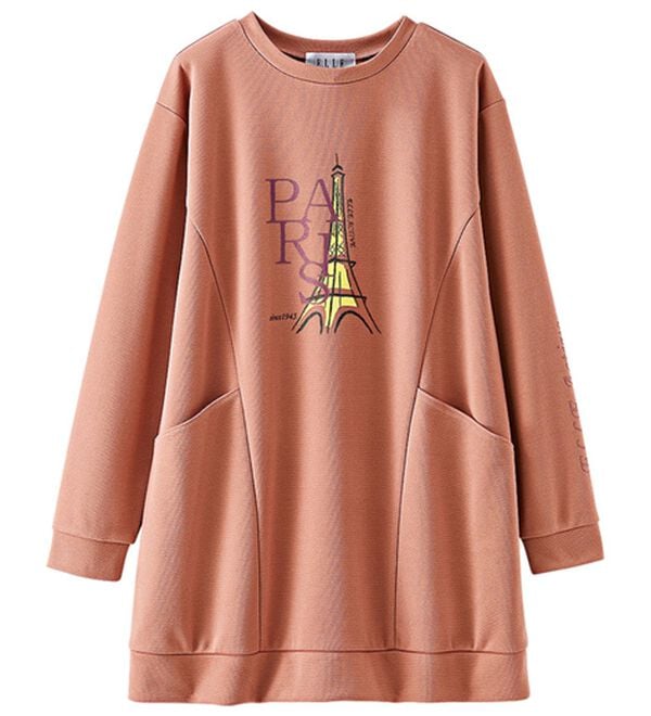 BELLUNA（ベルーナ）の「＜ＥＬＬＥ　Ａｃｔｉｖｅ＞かのこロゴプリントチュニック（チュニック）」｜詳細画像