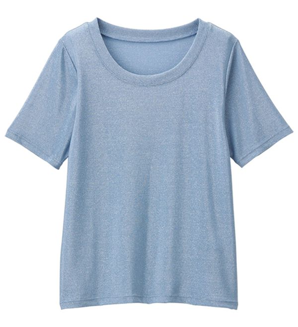 RANAN（ラナン）の「ひんやり！ラメカットソー　Ｔシャツ（Tシャツ）」｜詳細画像