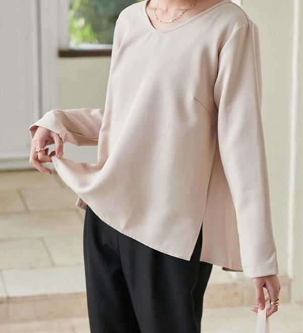 RANAN（ラナン）の「【選べるデザイン】楽してきれい見え！セットアップ（ブラウススーツ）」｜詳細画像