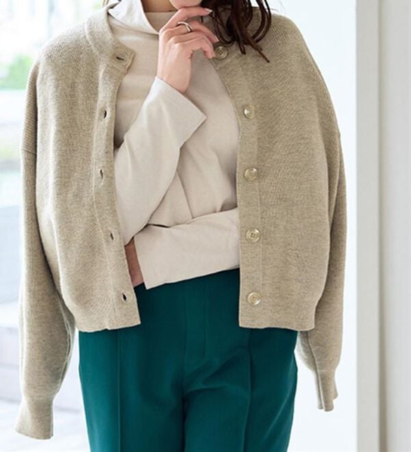 RANAN（ラナン）の「畦ニットカーデ&times;ベロアキャミワンピ（ロングワンピース）」｜詳細画像