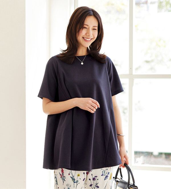 ひんやり！ポコポコエンボス素材－3kg見えチュニック