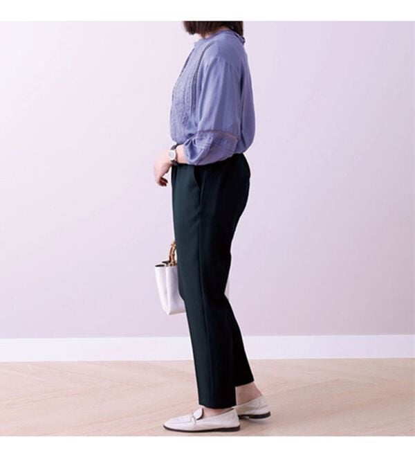 BELLUNA（ベルーナ）の「サラサラ美脚テーパードパンツ（テーパードパンツ）」｜詳細画像