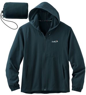 「＜アーノルド　パーマー＞シアサッカーポケッタブルパーカー（メンズパーカー）」｜ネイビー