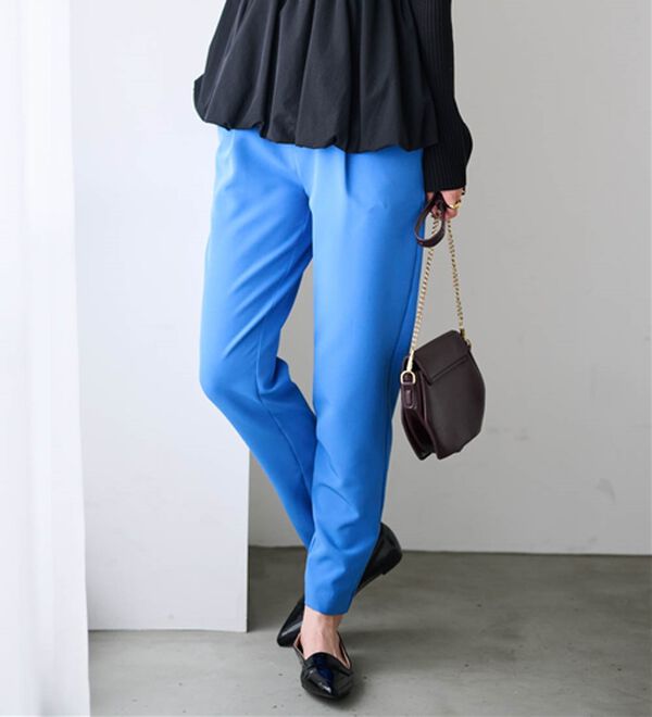 RANAN（ラナン）の「あったか！裏起毛美脚シルエットタックパンツ（フルレングスパンツ）」｜詳細画像