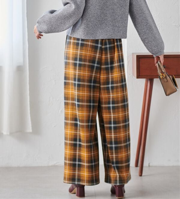 RANAN（ラナン）の「柔らかあったか！裏起毛ロングフレアガウチョパンツ（フルレングスパンツ）」｜詳細画像