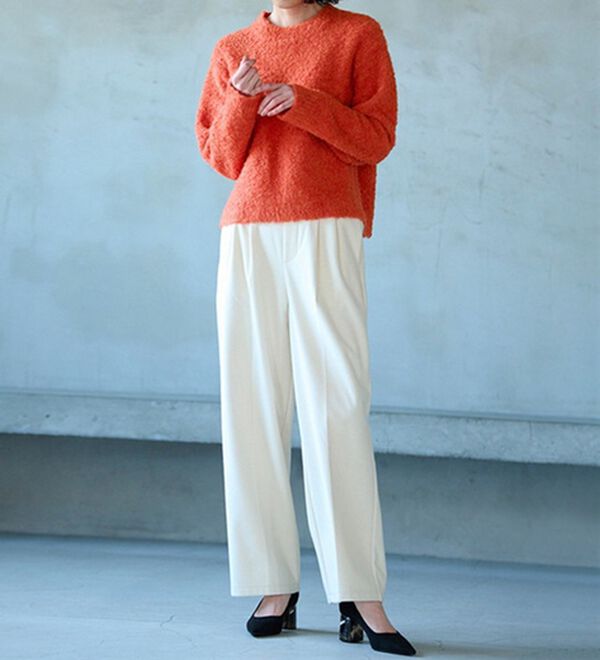 RANAN（ラナン）の「〈ＳＤＧｓ〉ふわふわブークレーニット（ニット・セーター）」｜詳細画像