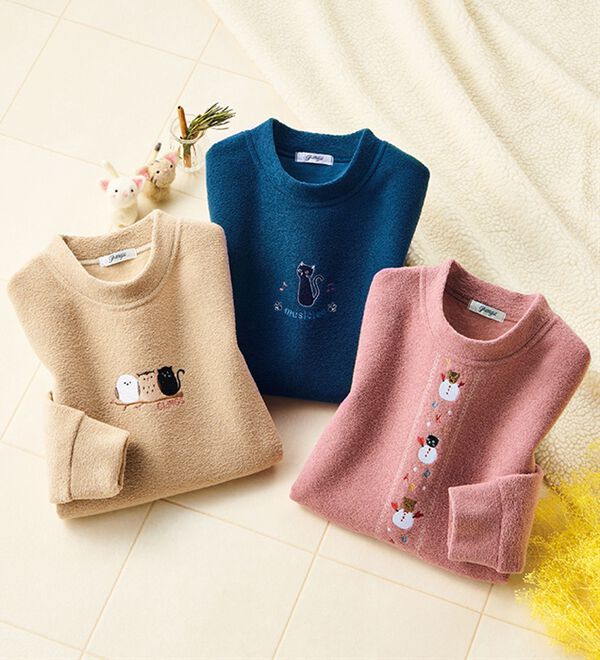 ルフラン（ルフラン）の「【３色組】【Ｃｌａｓｓｉｃａ】ブークレプルオーバー（カットソー）」｜詳細画像