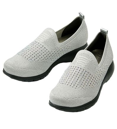 ルフラン（ルフラン）の「ラインストーン付ニットシューズ（パンプス）」