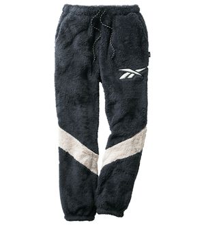 「＜リーボック＞ロゴデザインボアパンツ（メンズルームウェア）」｜チャコール