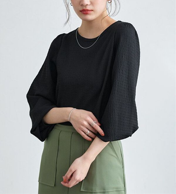 Pierrot（ピエロ）の「デザインが選べるジャカードカットソー（カットソー）」｜詳細画像