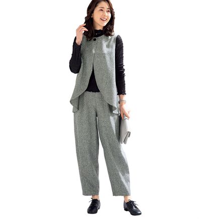 ルフラン（ルフラン）の「洗える！お出かけツイード風スーツ（セットアップ）」