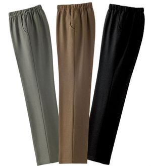 ルフラン（ルフラン）の「【３本組】日本製ふわふわゆったりスラックス（フルレングスパンツ）」｜詳細画像