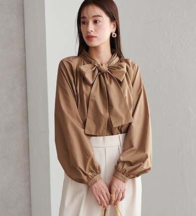 RANAN（ラナン）の「ボリュームボウタイブラウス（ブラウス）」