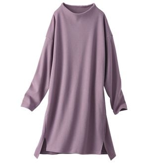 BELLUNA（ベルーナ）の「《ＨｕｇＲｅａｍコットン》ボトルネックチュニック（チュニック）」｜パープル