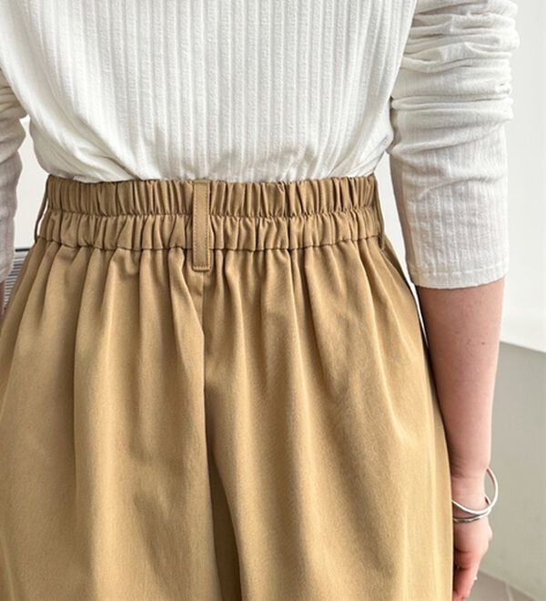 GeeRA（ジーラ）の「楽なのに美脚見えワイドカーブパンツ（フルレングスパンツ）」｜詳細画像