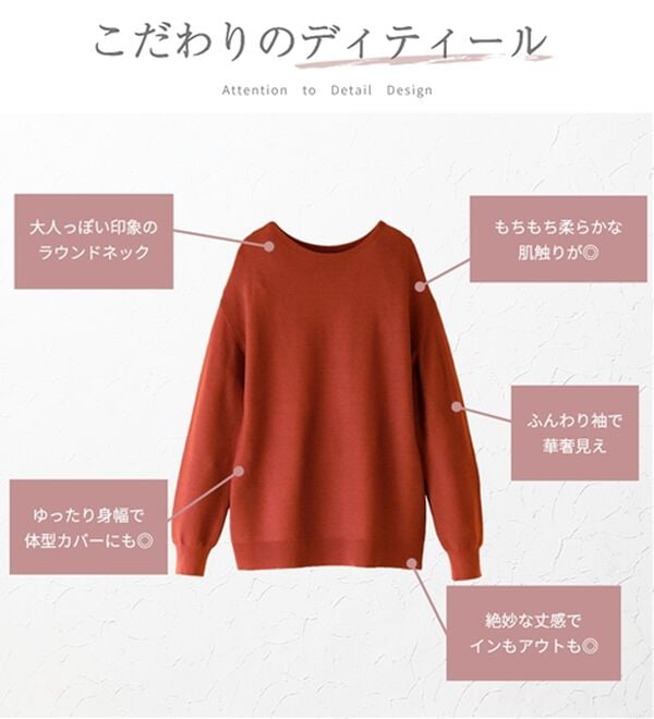 BELLUNA（ベルーナ）の「ラメ調もちもちニットプルオーバー（ニット・セーター）」｜詳細画像