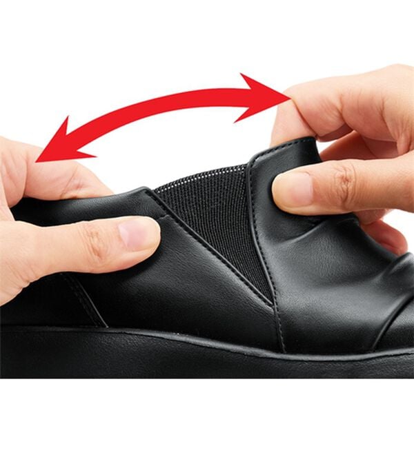 「ゆったり５Ｅ防滑スリッポンシューズ（スリッポン）」｜詳細画像