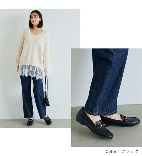 BELLUNA（ベルーナ）の「やわらか！ラクきれいビット使いローファー（ローファー）」｜詳細画像