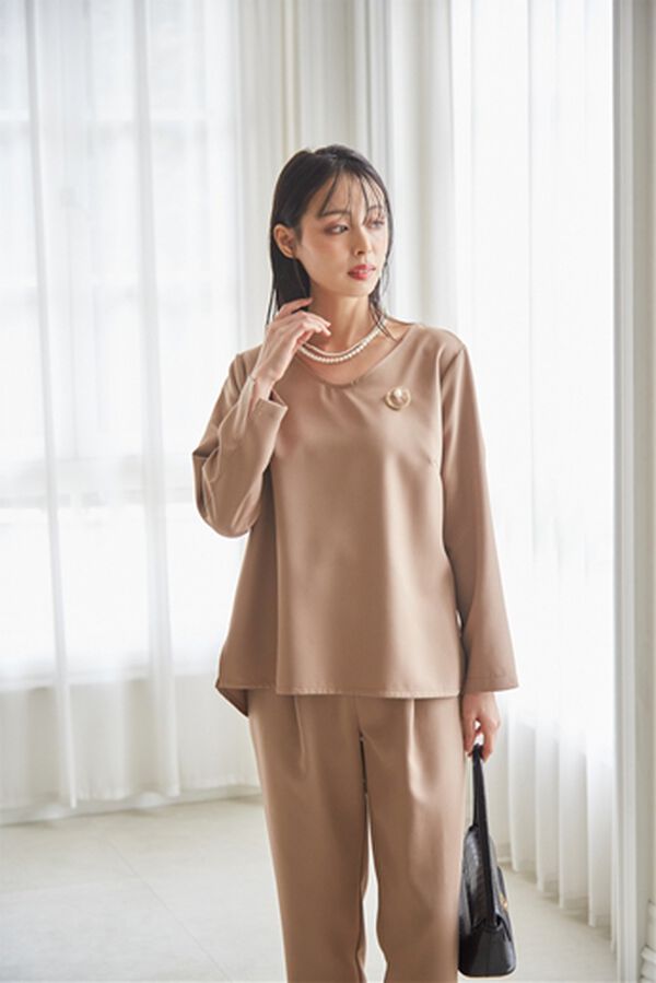 RANAN（ラナン）の「【選べるデザイン】楽してきれい見え！セットアップ（ブラウススーツ）」｜詳細画像