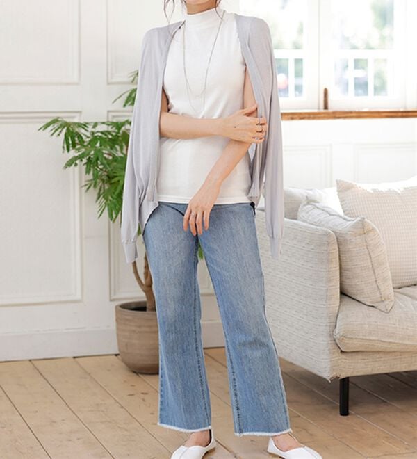 LAVIENNE（ラヴィエンヌ）の「【医師オススメ】ＵＶカット綿１００％スリーブレスハイネックプルオーバー＜カラフルコットン＞（肌着・インナーウェア）」｜詳細画像