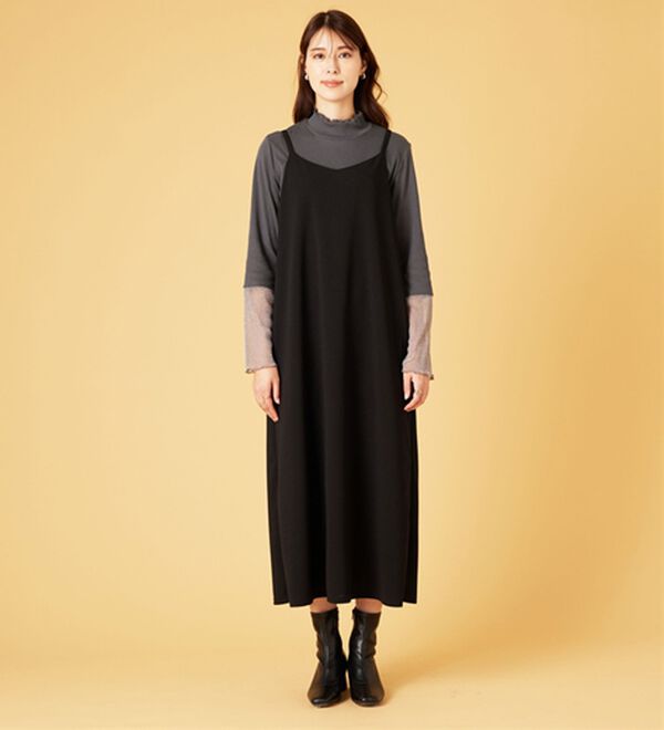 BELLUNA（ベルーナ）の「【2点セット】袖切替プルオーバー付ワンピアンサンブル（その他ワンピース）」｜詳細画像