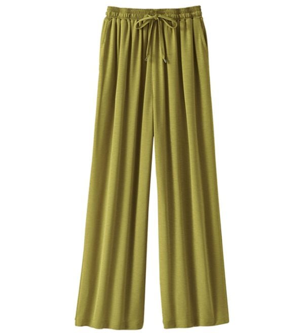 BELLUNA（ベルーナ）の「涼感さらさらスラブ調ワイドパンツ（ワイドパンツ・ガウチョ）」｜詳細画像