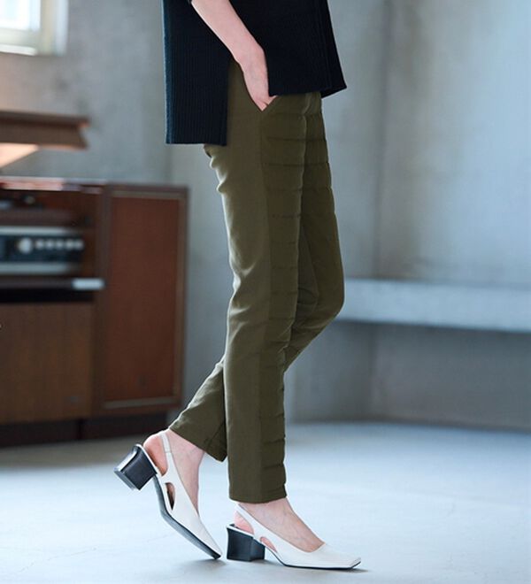 RANAN（ラナン）の「あたたかダウンパンツ（フルレングスパンツ）」｜カーキ