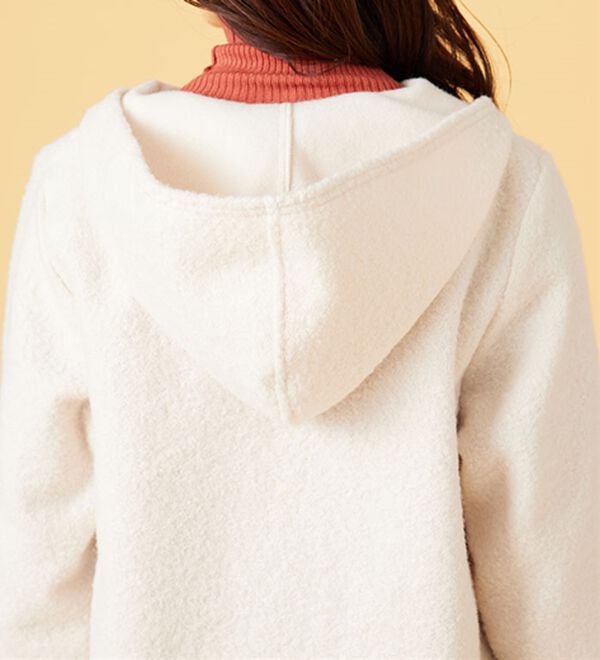 BELLUNA（ベルーナ）の「ボア素材フードデザインコート（ロングコート）」｜詳細画像