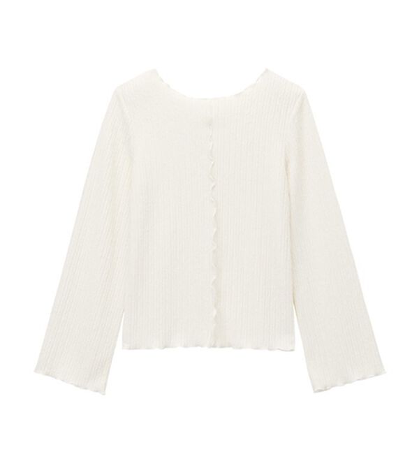 GeeRA（ジーラ）の「前後２ｗａｙフレアスリーブカットソー（カットソー）」｜詳細画像