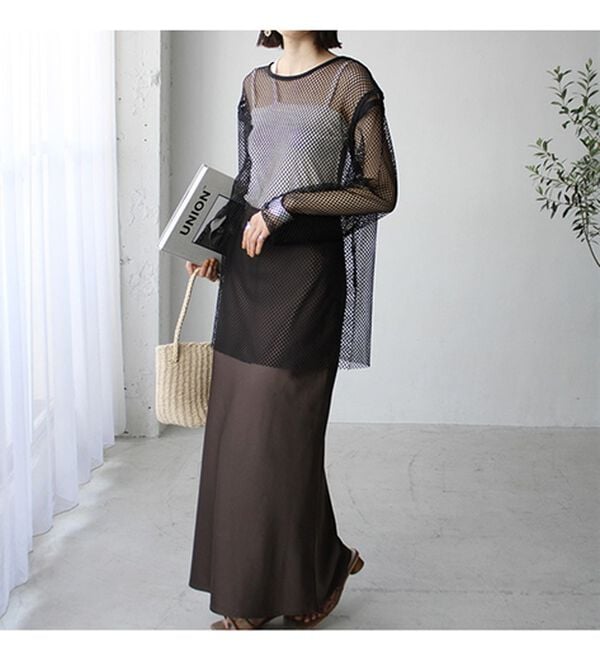 GeeRA（ジーラ）の「メッシュ素材２ＷＡＹプルオーバー（カットソー）」｜詳細画像