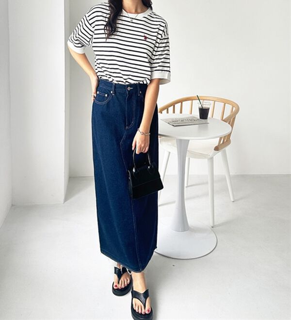 GeeRA（ジーラ）の「【ＵＳ．ＰＯＬＯ．ＡＳＳＮ】ライン配色Ｔシャツ（Tシャツ）」｜詳細画像