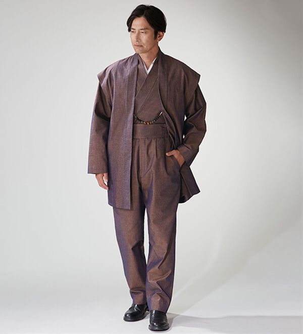 「三河木綿和風着物スーツ「翠」（メンズ和装・浴衣・和装グッズ）」｜詳細画像