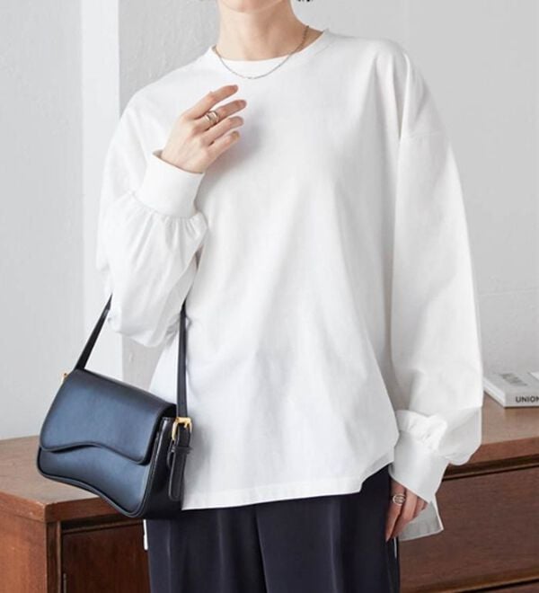 RANAN（ラナン）の「多機能ベーシックオーバーサイズ長袖Tシャツ（Tシャツ）」｜詳細画像