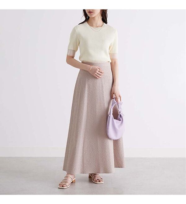 GeeRA（ジーラ）の「『ドラマ着用商品』 袖口シアーリブニット（ニット・セーター）」｜詳細画像