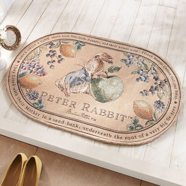 【新品未使用タグ付】ピーターラビット　シェニール織　シェニールアートギャラリー お花と蜜蜂 シェニール織タオルハンカチ ブルー | 商品詳細